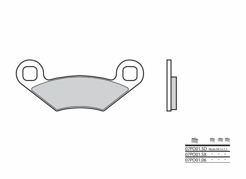 BREMBO Off-Road Sintermetall Bremsbeläge - 07PO01SD