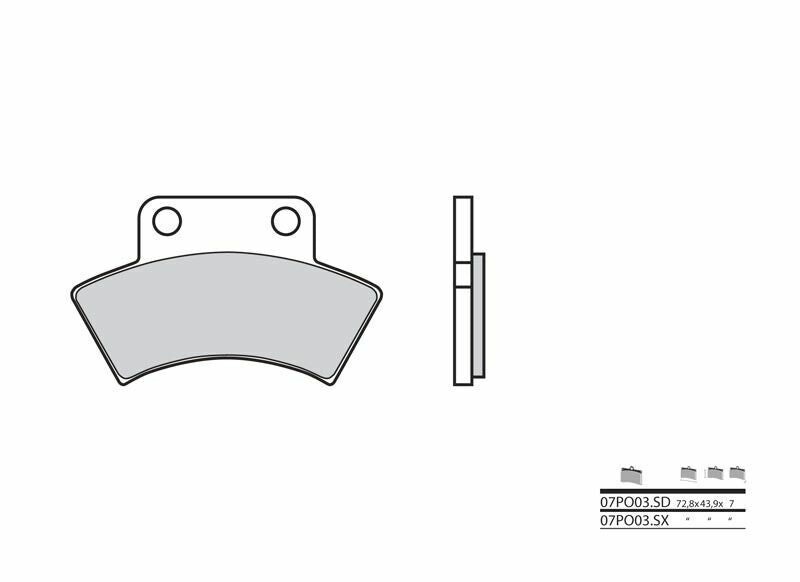 BREMBO Off-Road Sintermetall Bremsbeläge - 07PO03SD