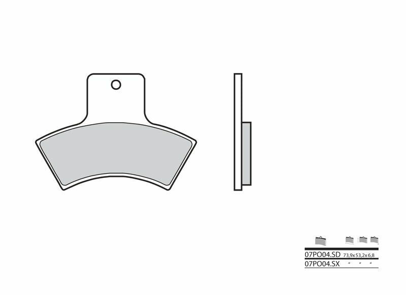 BREMBO Off-Road Sintermetall Bremsbeläge - 07PO04SD