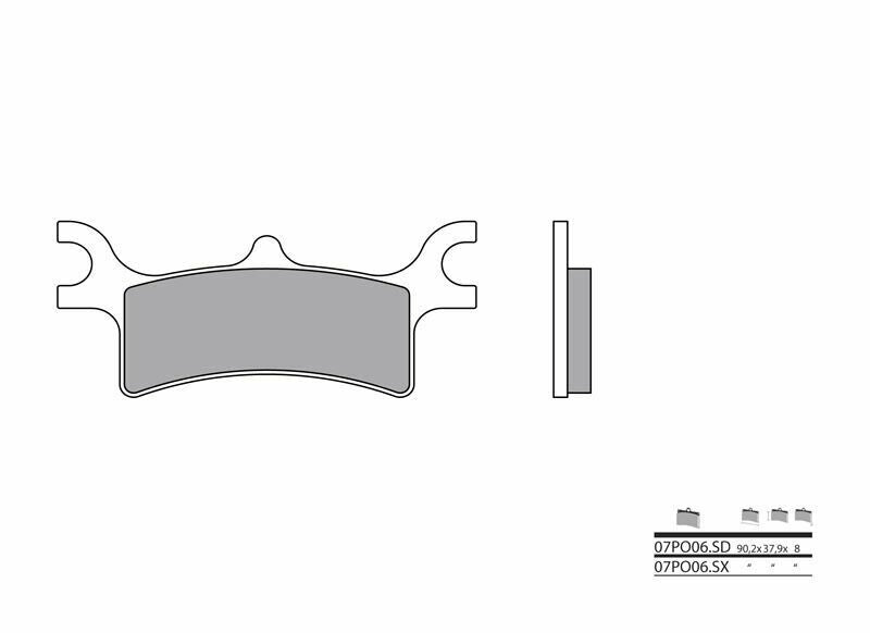 BREMBO Off-Road Sintermetall Bremsbeläge - 07PO06SD