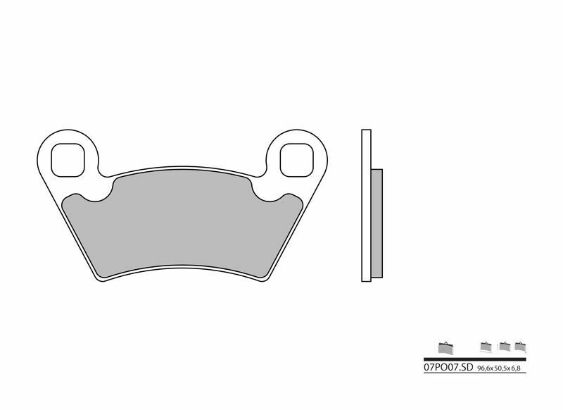 BREMBO Off-Road Sintermetall Bremsbeläge - 07PO07SD