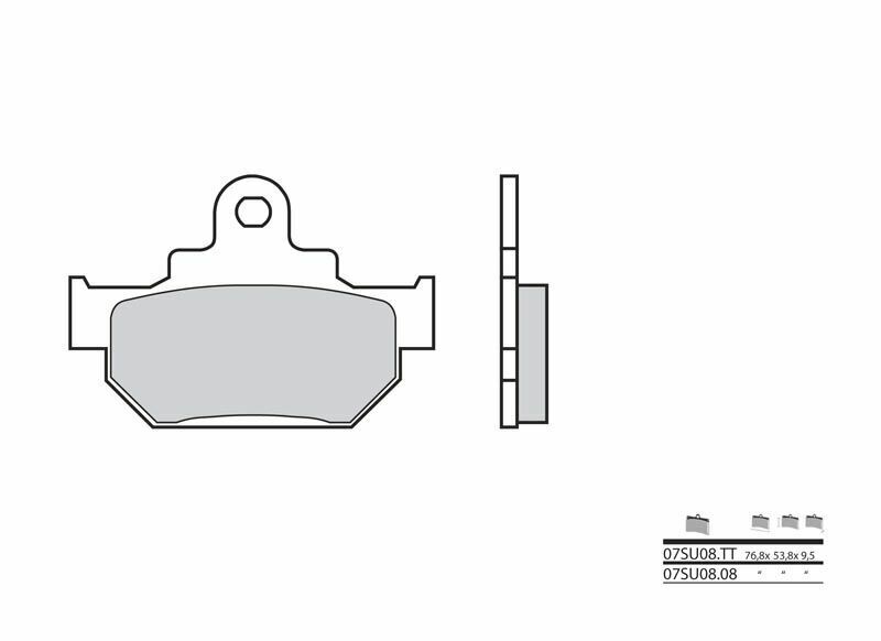 BREMBO Street Carbon Keramik Bremsbeläge - 07SU0808