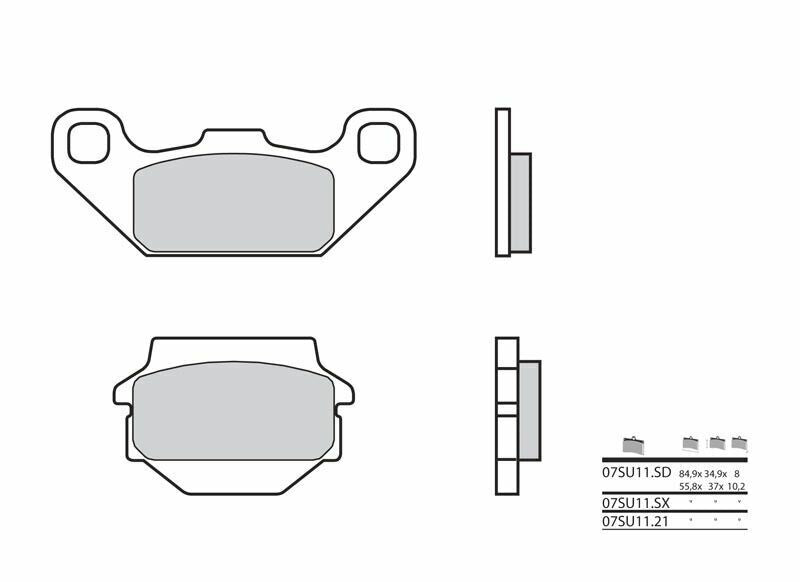 BREMBO Off-Road Sintermetall Bremsbeläge - 07SU11SX