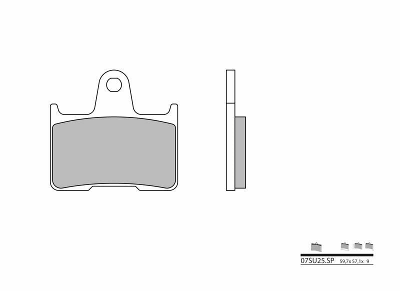BREMBO Street Sintermetall Bremsbeläge - 07SU25SP