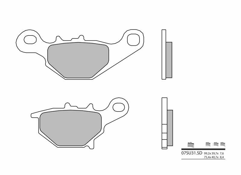 BREMBO Off-Road Sintermetall Bremsbeläge - 07SU31SD