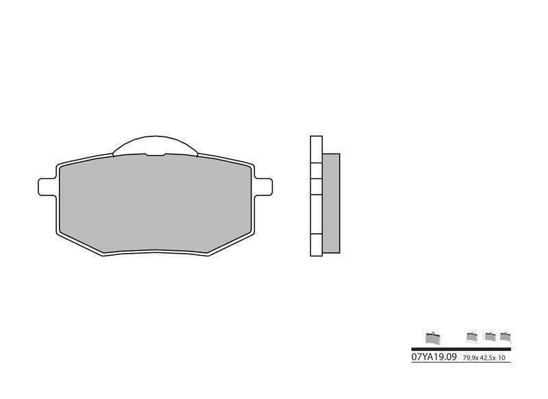 BREMBO Street Carbon Keramik Bremsbeläge - 07YA1909