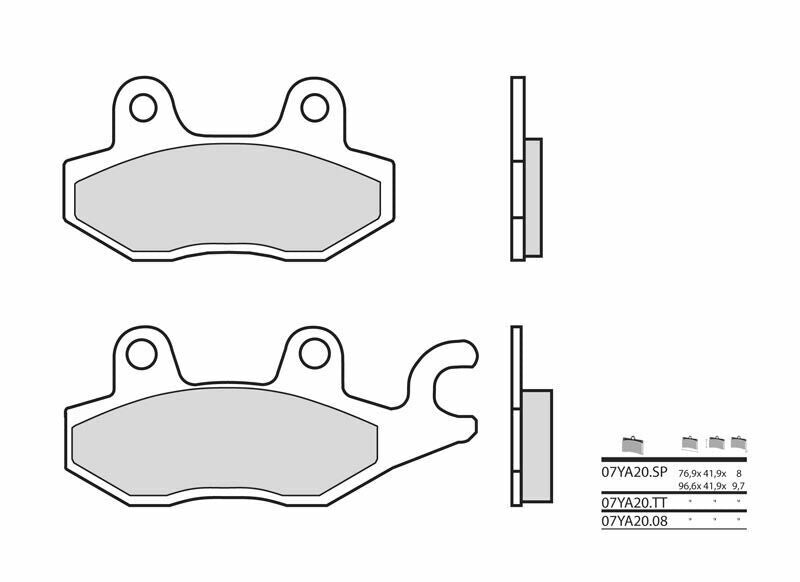BREMBO Street Carbon Keramik Bremsbeläge - 07YA2008