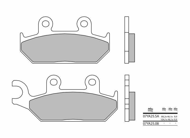 BREMBO Street Carbon Keramik Bremsbeläge - 07YA2508