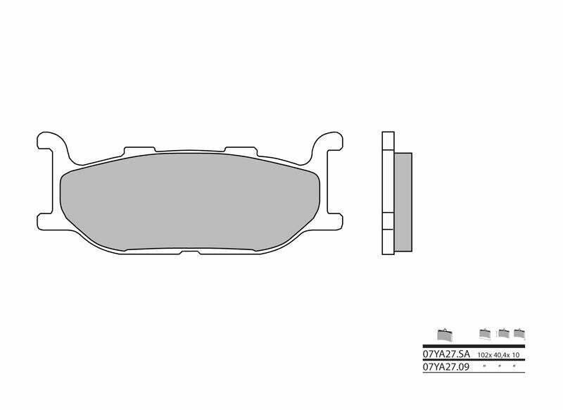 BREMBO Street Carbon Keramik Bremsbeläge - 07YA2709