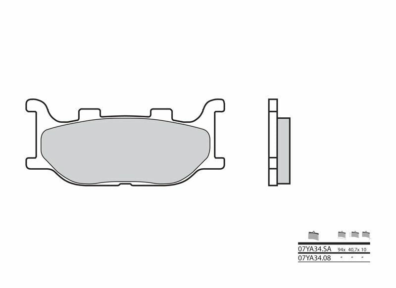 BREMBO Street Carbon Keramik Bremsbeläge - 07YA3408