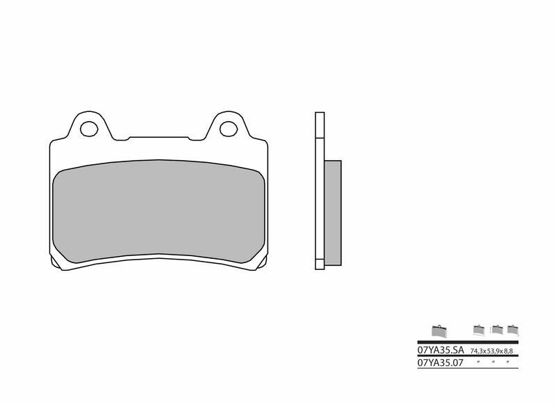 BREMBO Street Carbon Keramik Bremsbeläge - 07YA3507