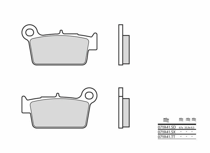 BREMBO Off-Road Sintermetall Bremsbeläge - 07YA41SX