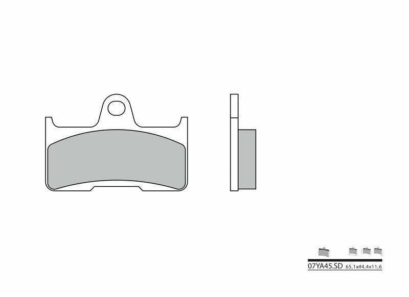 BREMBO Off-Road Sintermetall Bremsbeläge - 07YA45SD