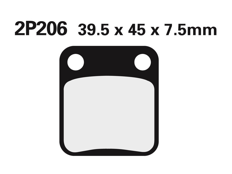 NISSIN Off-Road Halbmetallische Bremsbeläge - 2P-206GS
