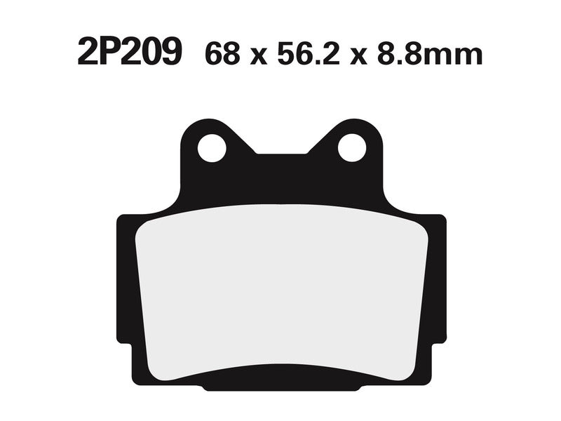 NISSIN Off-Road Halbmetallische Bremsbeläge - 2P-209GS