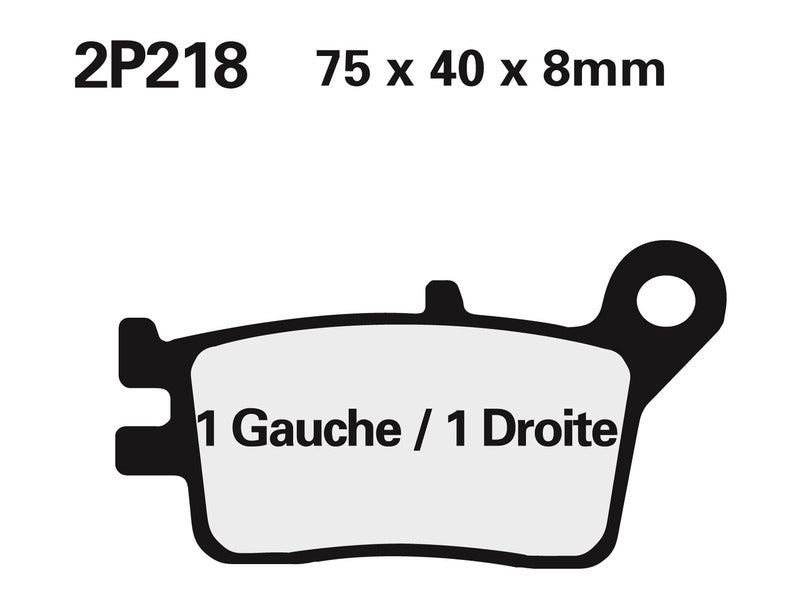 NISSIN Off-Road Halbmetallische Bremsbeläge - 2P-218GS
