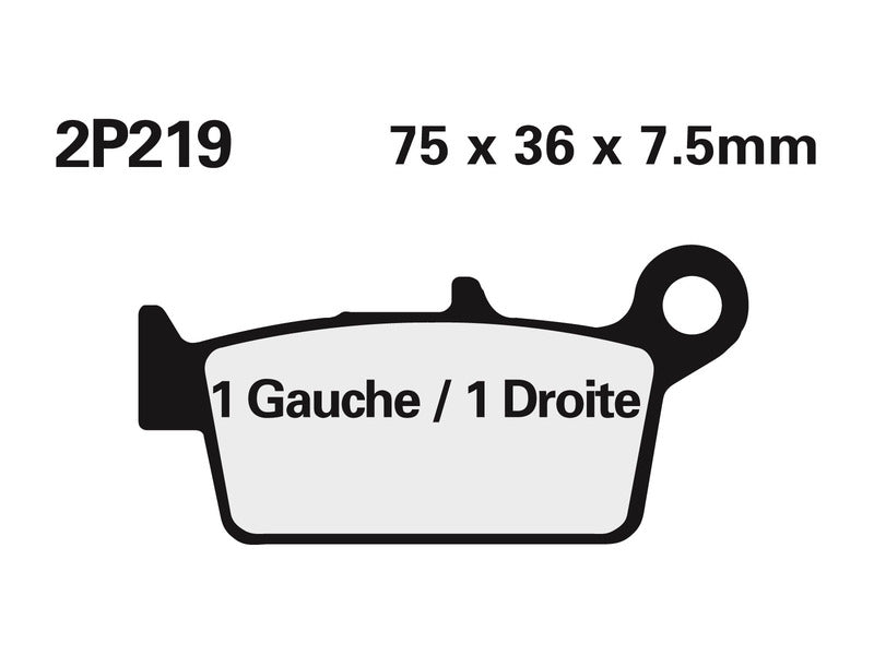 NISSIN Off-Road Halbmetallische Bremsbeläge - 2P-219GS