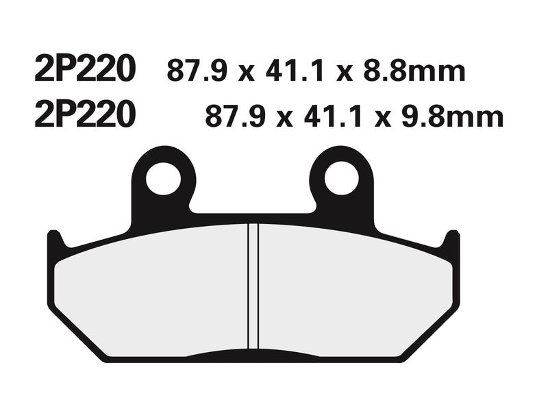 NISSIN Off-Road Halbmetallische Bremsbeläge - 2P-220GS