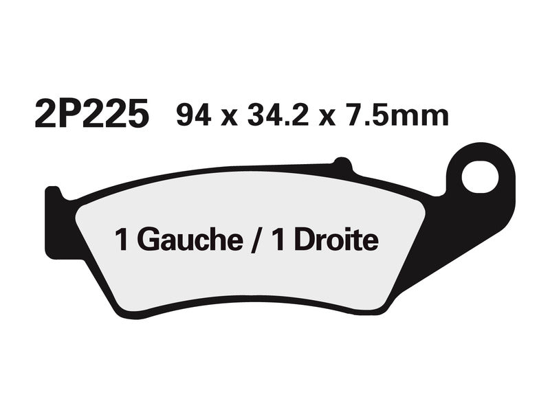 NISSIN Off-Road Halbmetallische Bremsbeläge - 2P-225GS