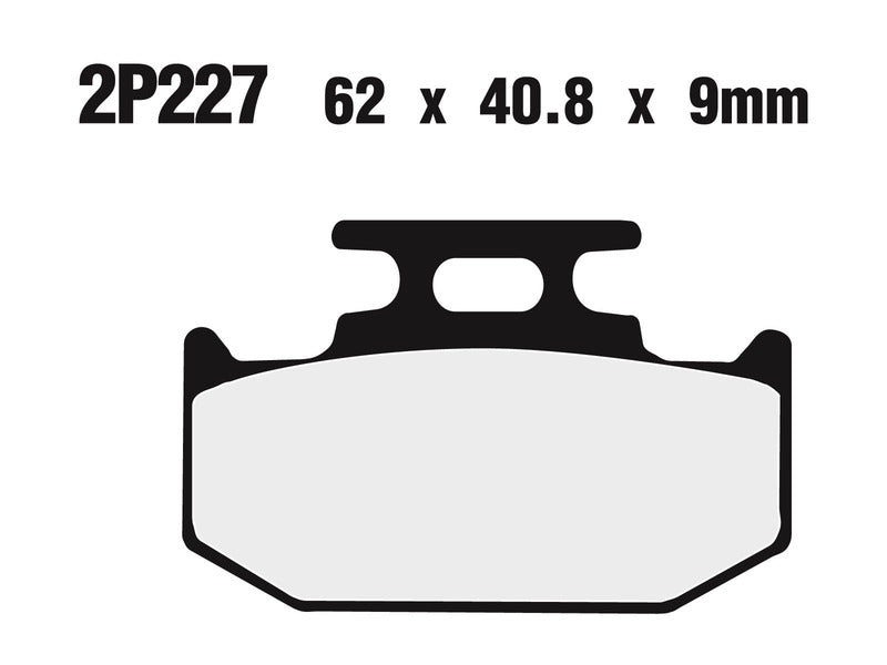 NISSIN Off-Road Halbmetallische Bremsbeläge - 2P-227GS