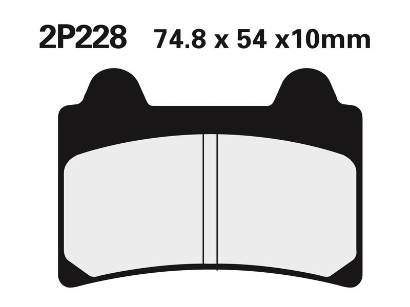NISSIN Street Halbmetallische Bremsbeläge - 2P-228NS
