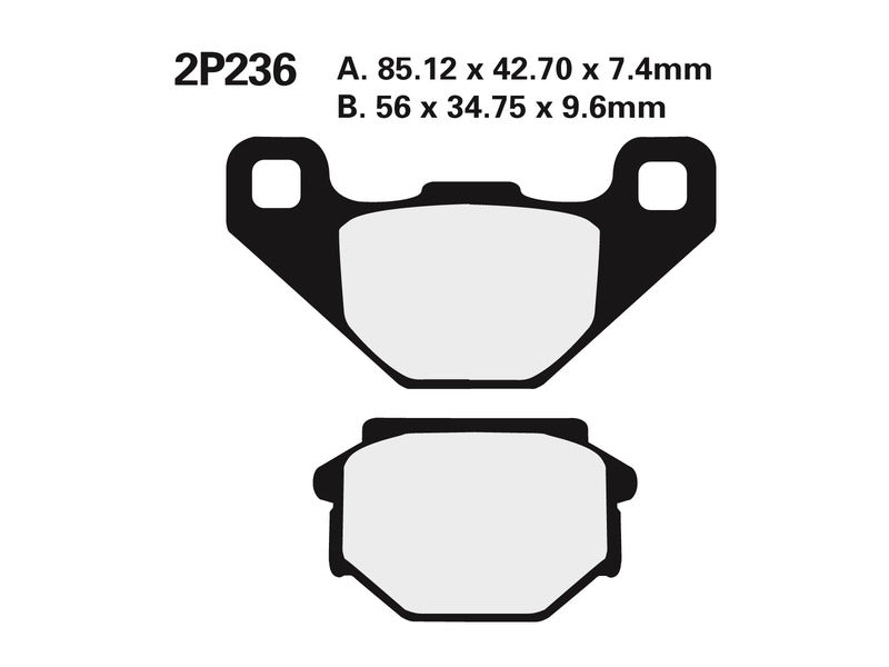 NISSIN Off-Road Halbmetallische Bremsbeläge - 2P-236GS