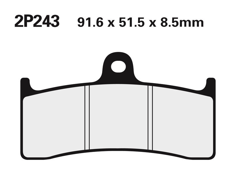 NISSIN Street /Off-Road Sintermetall Bremsbeläge - 2P-243ST