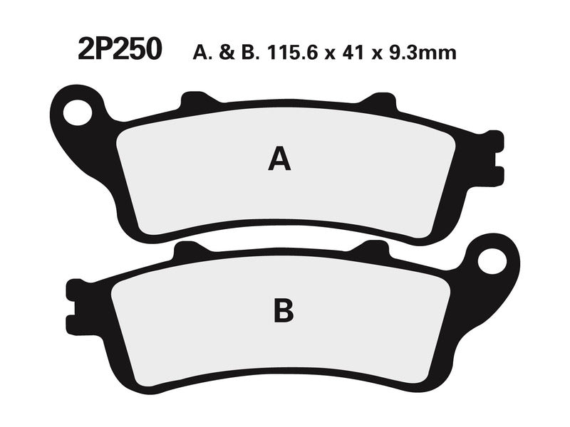 NISSIN Street /Off-Road Sintermetall Bremsbeläge - 2P-250ST-R2