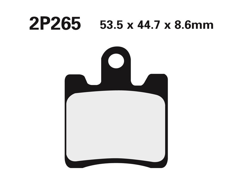 NISSIN Street Halbmetallische Bremsbeläge - 2P-265NS