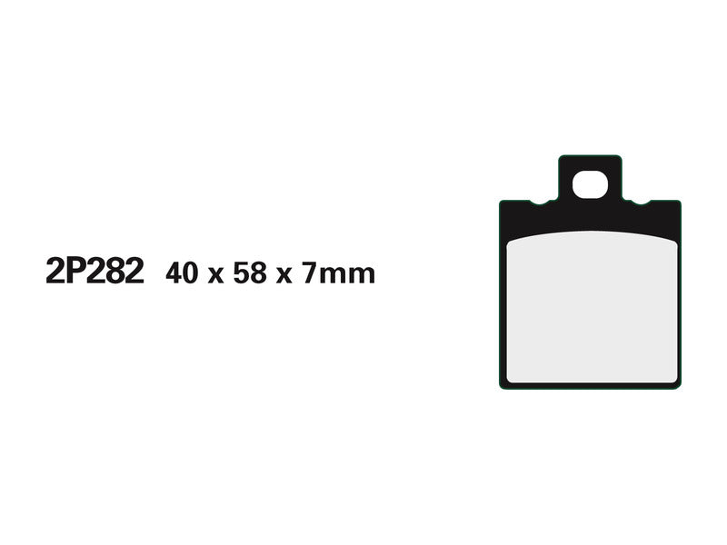 NISSIN Street Halbmetallische Bremsbeläge - 2P-282NS