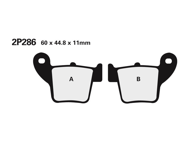 NISSIN Street /Off-Road Sintermetall Bremsbeläge - 2P-286ST-MX