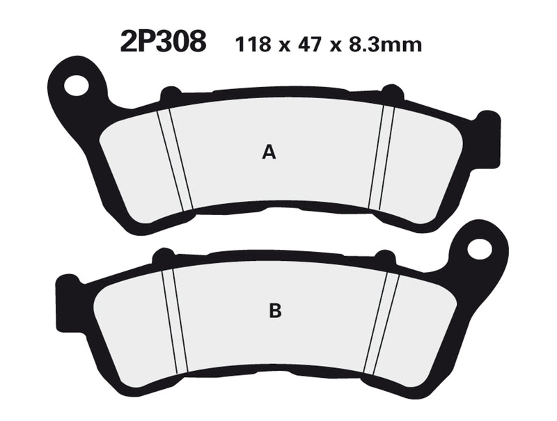 NISSIN Street /Off-Road Sintermetall Bremsbeläge - 2P-308ST