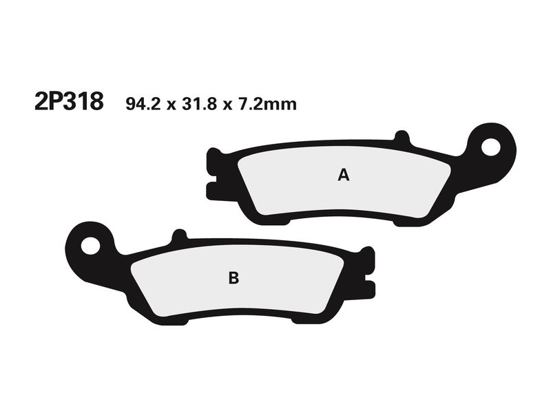 NISSIN Street /Off-Road Sintermetall Bremsbeläge - 2P-318ST