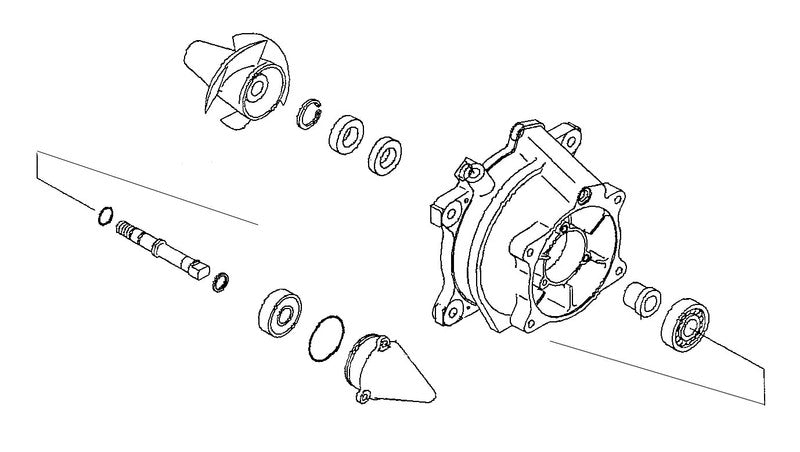Turbinenreparatursatz WSM Kawasaki 1100 Ultra 130