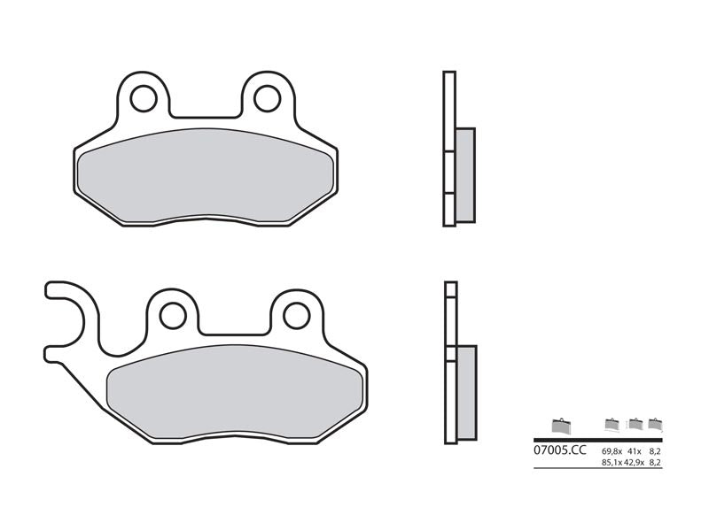 BREMBO Scooter Carbon Keramik Bremsbeläge - 07005CC