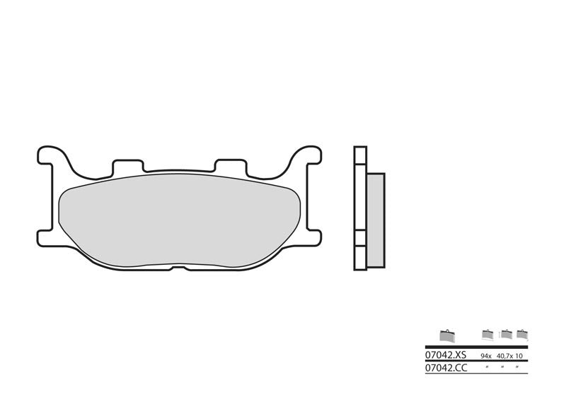 BREMBO Scooter Carbon Keramik Bremsbeläge - 07042CC