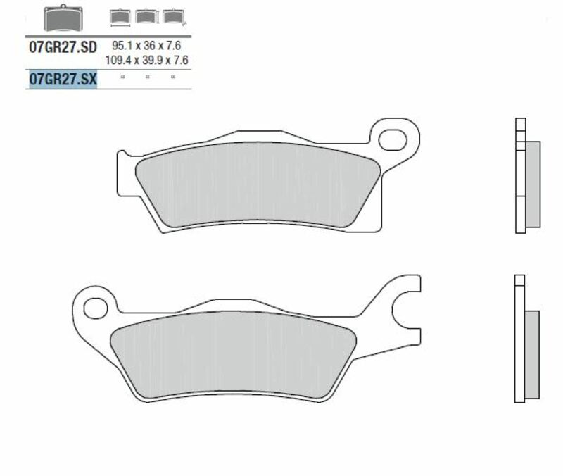 BREMBO Off-Road Sintermetall Bremsbeläge - 07GR27SX