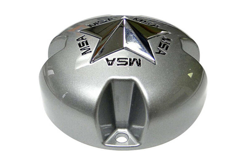 MSA WHEELS M18/M17/M15/M12 Utility Felgenkappe für MSA Felgen- silber
