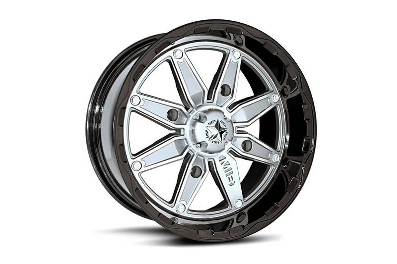 MSA WHEELS M18/M17/M15/M12 Utility Felgenkappe für MSA Felgen- silber