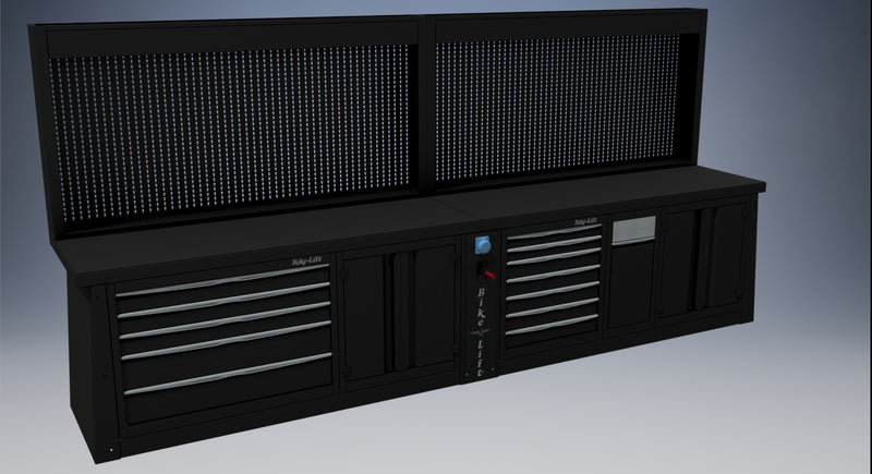 BIKE-LIFT Werkstattschrank-Erweiterung Modell Pneumatik/Elektrik - MF-PU-AE