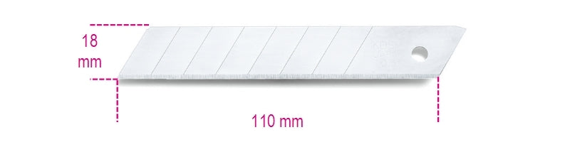 BETA 10 Abbrechbare Klingen 18mm für Cutter 1771 und 1771BM