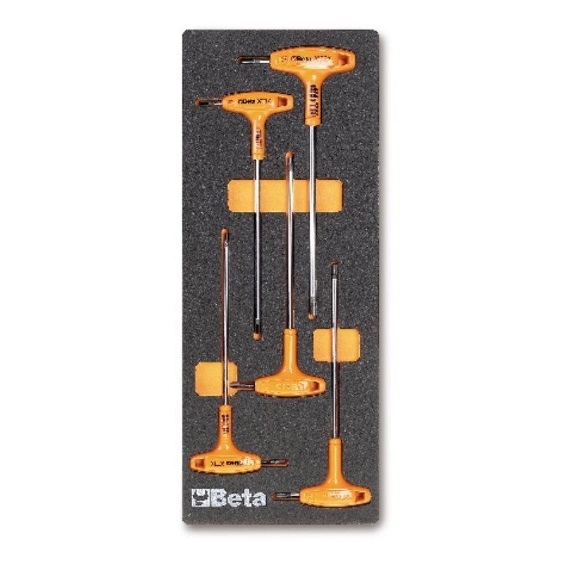 BETA M55 Torx-Stiftschlüssel-Satz, 5-teilig, in Schaumeinlage
