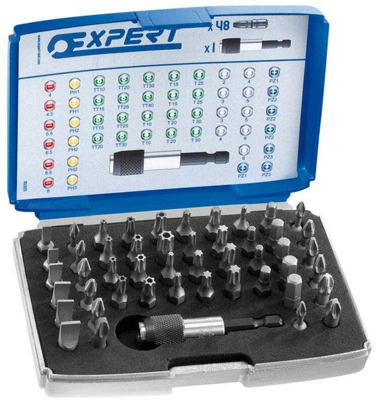 EXPERT Bit-Satz 48-teilig 1/4