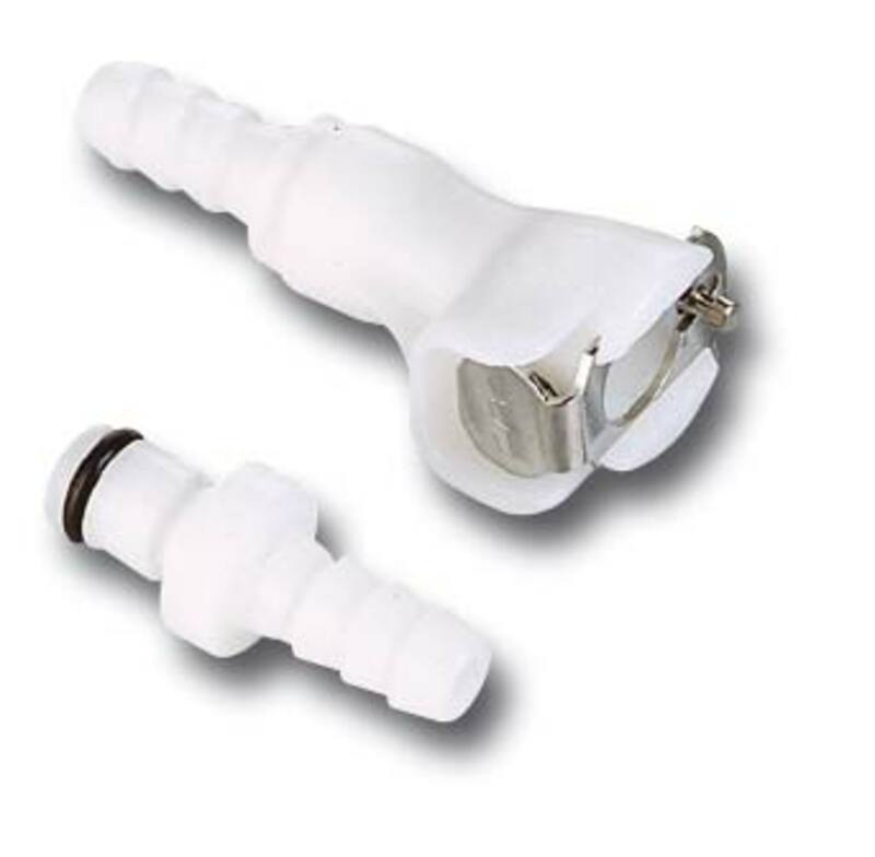 MOTION PRO Schnellkupplung Ø 8 mm einfach verriegelt weiß