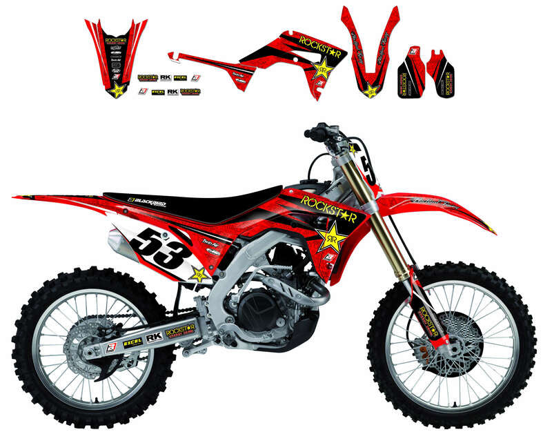 BLACKBIRD Rockstar Energy Deko-Kit Honda CR125/250R