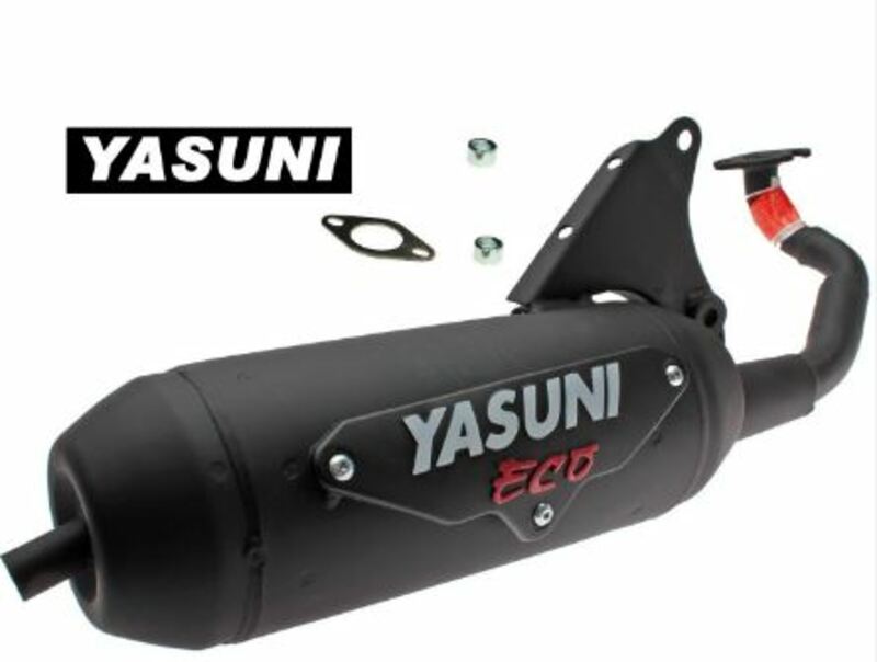 YASUNI Eco Komplett Auspuff - Edelstahl Schwarz