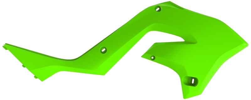 POLISPORT Kühlerspoiler seitlich - Lime Grün Kawasaki KX125/250