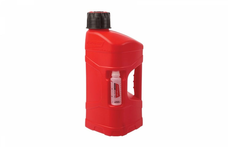 POLISPORT ProOctane Schnelltankkanister 10Liter rot + Gemischflasche 100ml