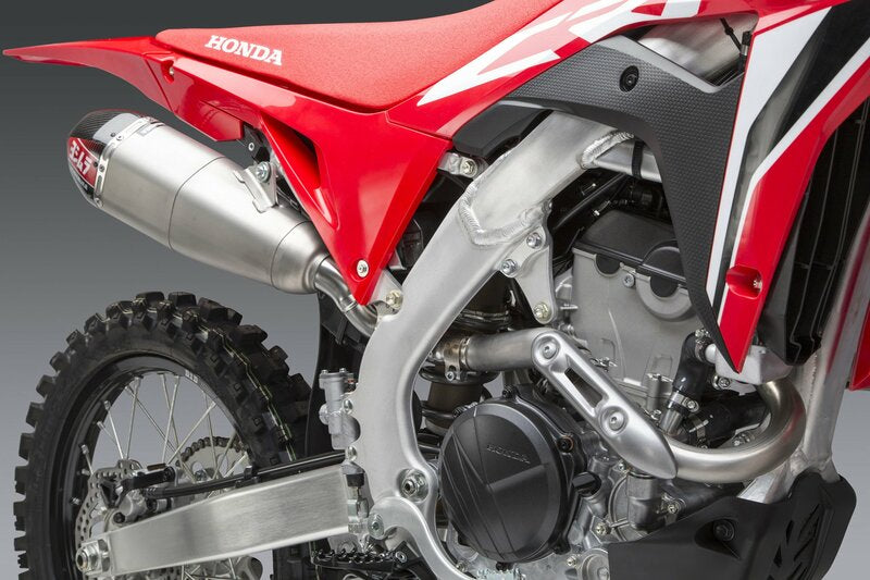 YOSHIMURA Doppelschalldämpfer RS-9T Signature Series Edelstahl/Kappe Carbon Honda CRF250R
