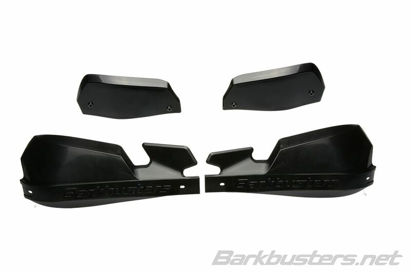 BARKBUSTERS VPS MX Handschutz Kunststoff Set Nur Schwarz auf Schwarz mit Deflektor